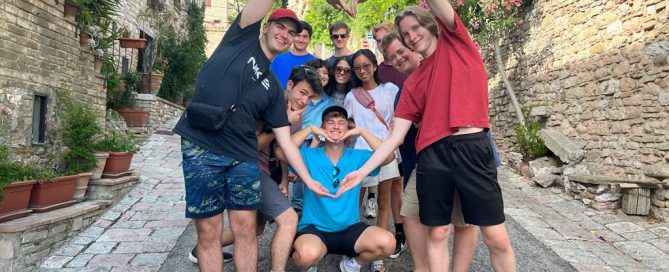 Students in Assisi